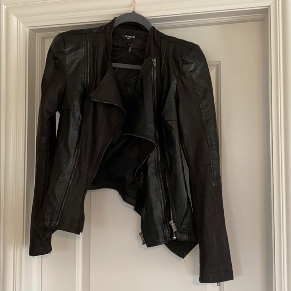 Faux leather jacket
